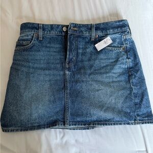 Blue Denim Mini Skirt